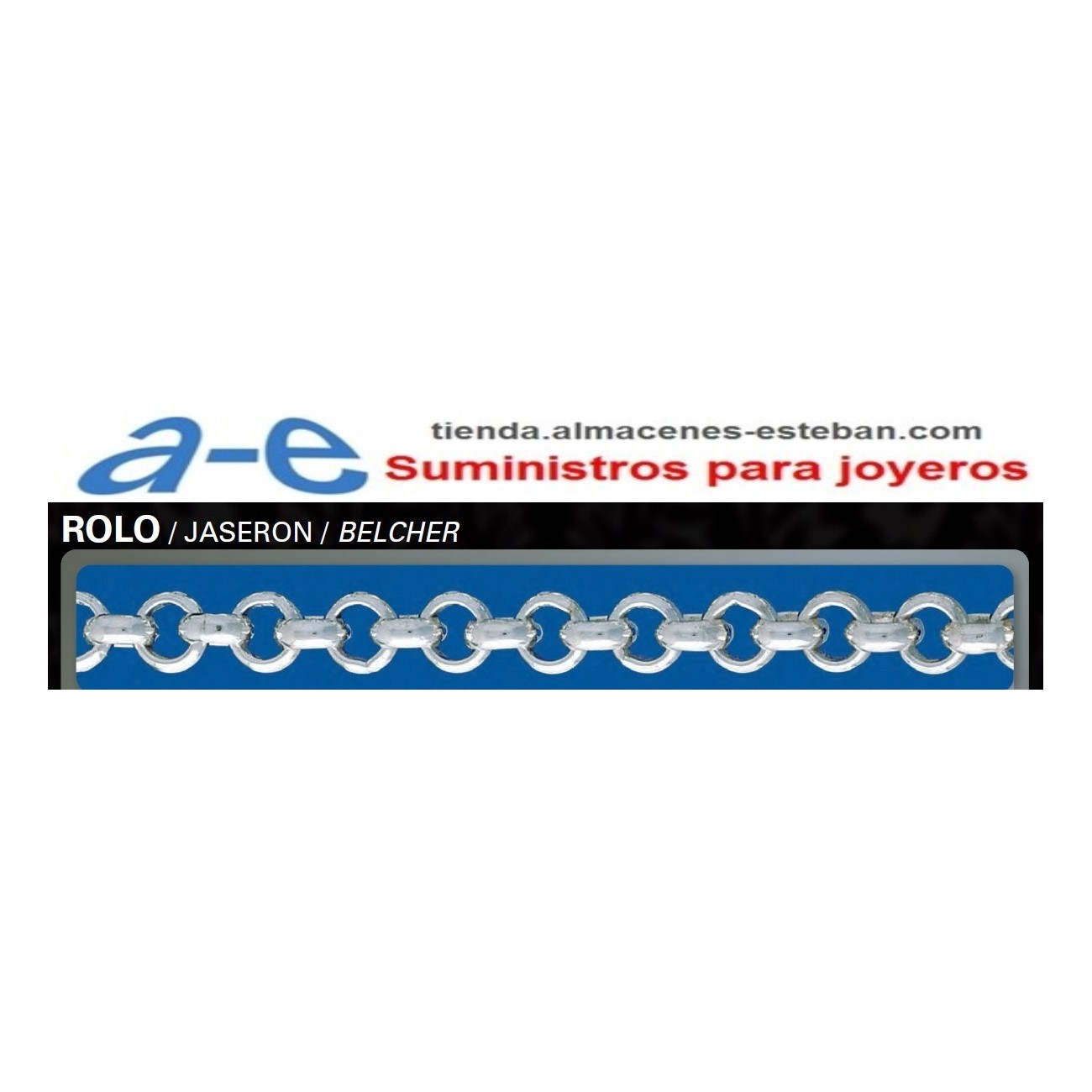 CADENA PLATA ROLO-71 (1m)