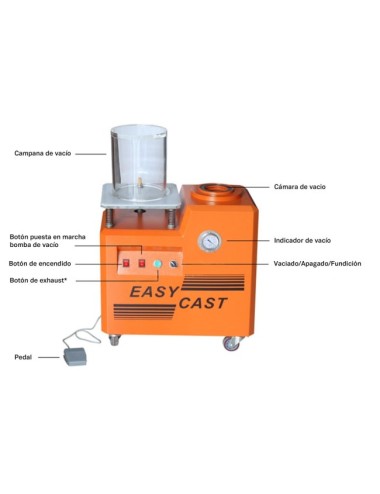 MAQUINA VACIO EASY-CAST 4 LITROS 1500W