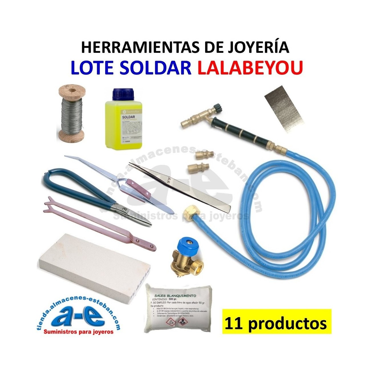 LOTE DE SOLDAR JOYERÍA LALABEYOU - (11 PRODUCTOS)