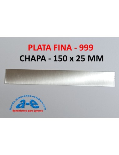 CHAPA PLATA FINA 0,25MM (150X25MM)