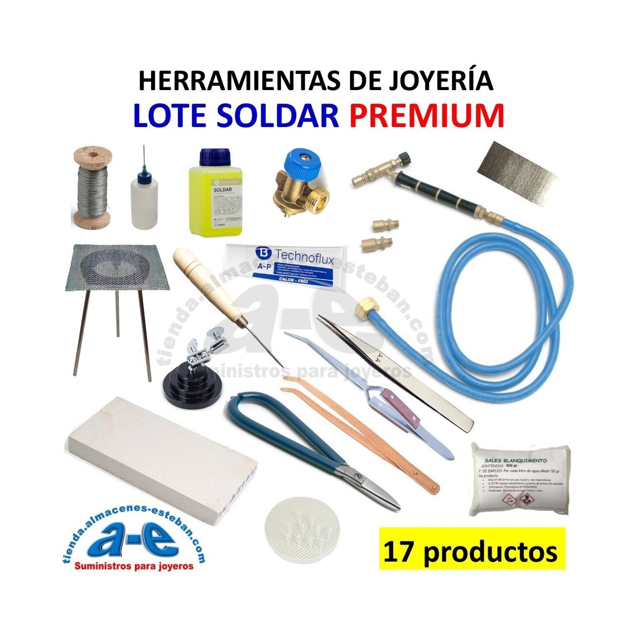 LOTE DE SOLDAR JOYERÍA PREMIUM - (17 PRODUCTOS)