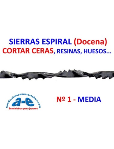 SIERRAS ESPIRAL PARA CORTAR CERAS - N 1 DOCENA