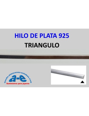 HILO PLATA TRIANGULO 3,10x2,41mm (30cm)