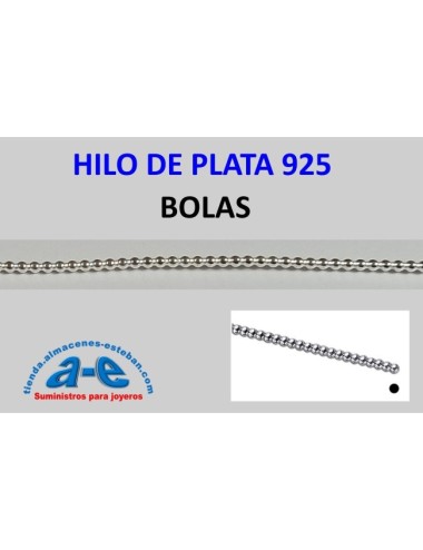 HILO PLATA BOLAS 1,14MM (1m)