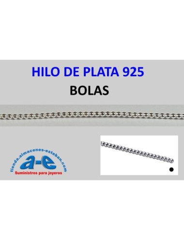 HILO PLATA BOLAS 1,63MM (50cm)
