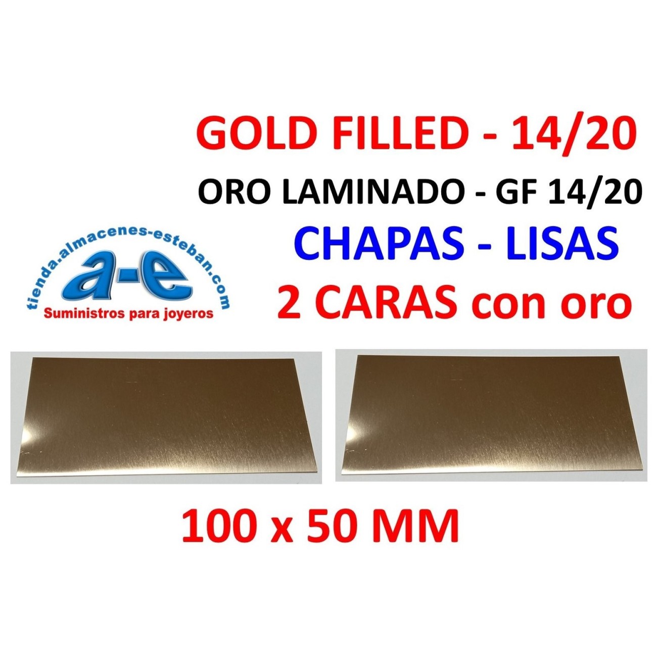 GF 14/20 CHAPA 0,41mm-M 2C 100x50MM AMAR.