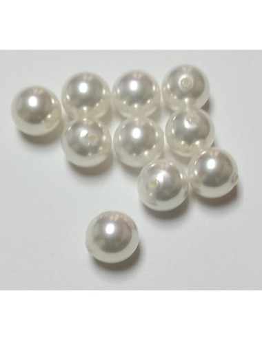 PERLA IMI SHELL BOLA 12MM 1 TAL. BLANCA