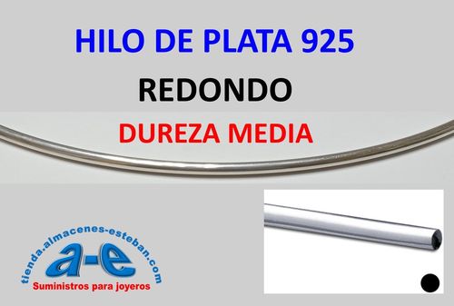 HILO PLATA 925 REDONDO 0,51MM-M MEDIA (1 m)