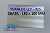 CHAPA PLATA 0,66MM (150X100MM)