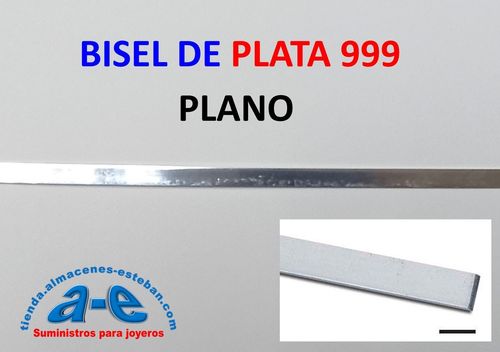 BISEL PLATA 999 PLANO 4,78X0,33MM-R RECOCIDA (50 cm)