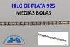 HILO PLATA MEDIAS BOLAS 1,30MM (100 cm)