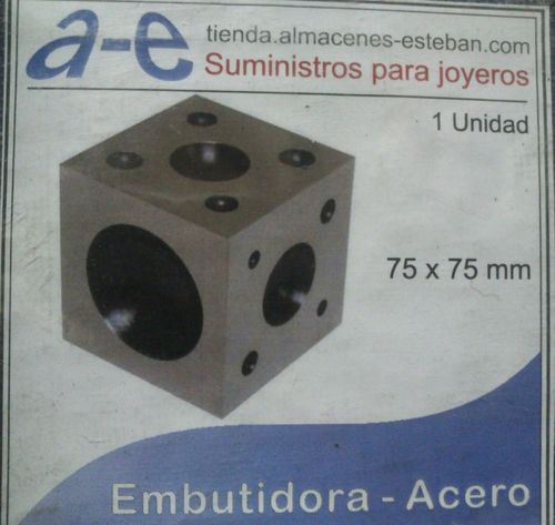 DADO EMBUTIDORA 75X75 MM IMPORT. ACERO (completa)