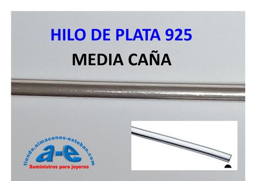 HILO PLATA MEDIA CAÑA 2,90x1,45MM (30cm)