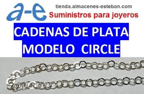 CADENA PLATA CIRCLE-35 (1 METRO)