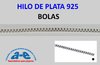HILO PLATA BOLAS 0,94MM (1m)
