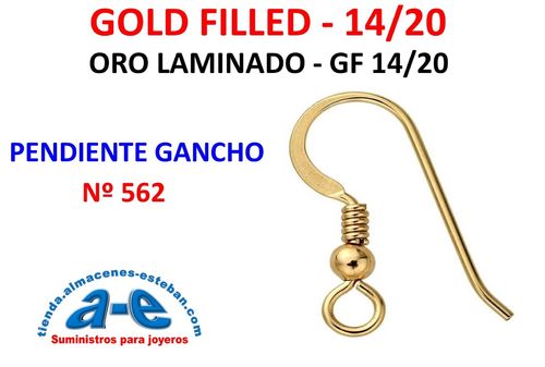 GOLD FILLED PENDIENTE GANCHO 562