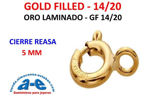 GOLD FILLED CIERRE REASA 5MM (UN)