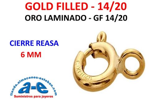 GOLD FILLED CIERRE REASA 6MM (UN)