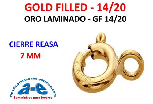 GOLD FILLED CIERRE REASA 7MM (UN)