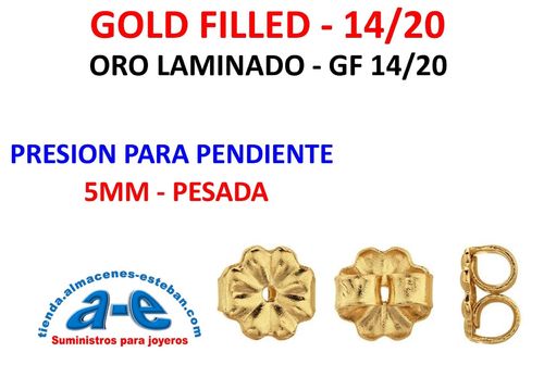 GOLD FILLED PRESION 5MM PESADA (UN)