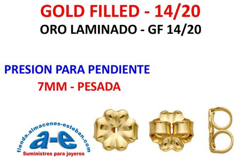 GOLD FILLED PRESION 7MM PESADA (UN)
