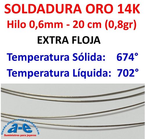 SOLDADURA ORO 14KY EXTRA FLOJA (20CM)