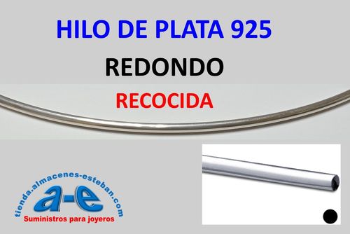 HILO PLATA 925 REDONDO 0,71MM-R RECOCIDA (1 m)