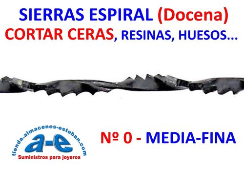 SIERRAS ESPIRAL PARA CORTAR CERAS - Nº 0 DOCENA