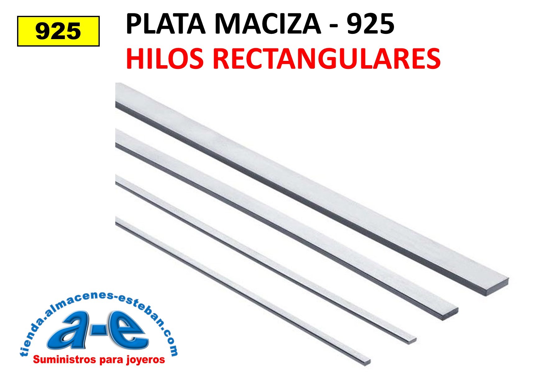 HILO PLATA RECTANGULAR