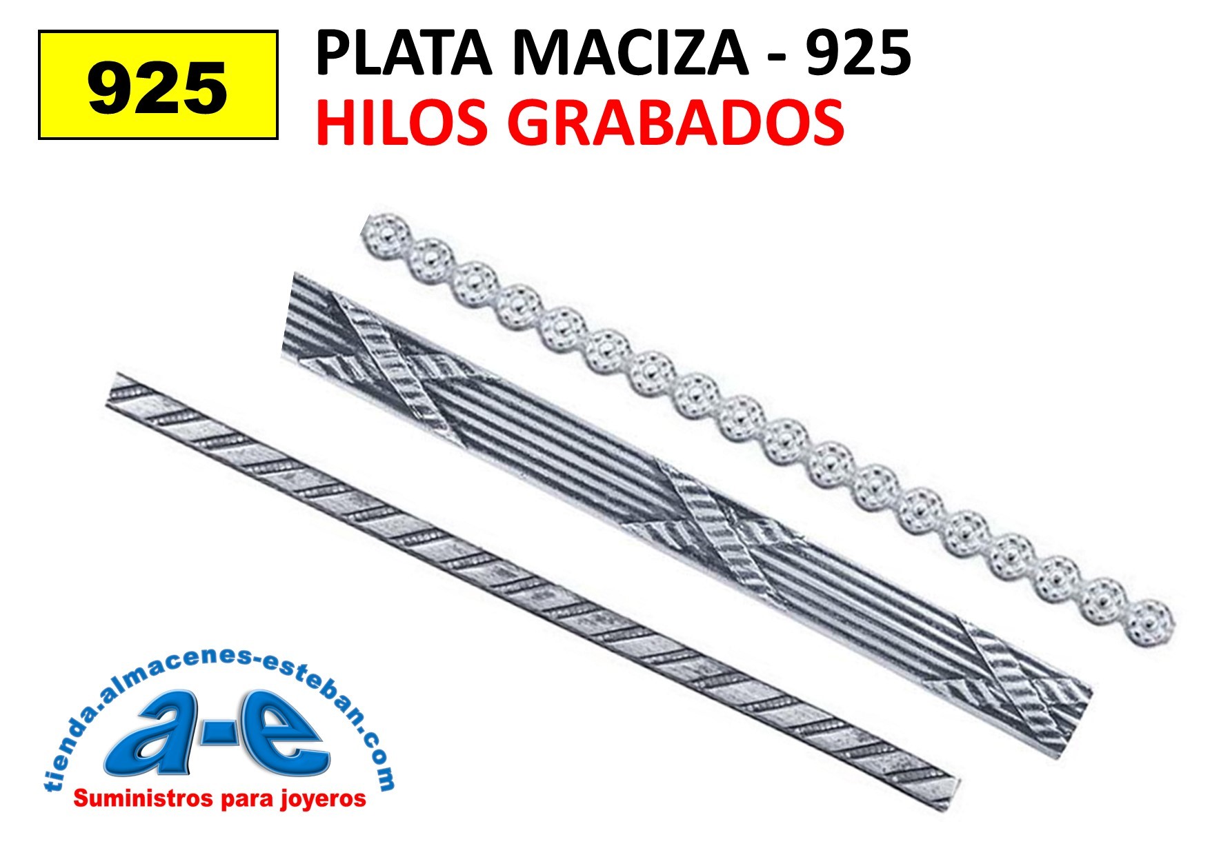 HILO PLATA GRABADOS