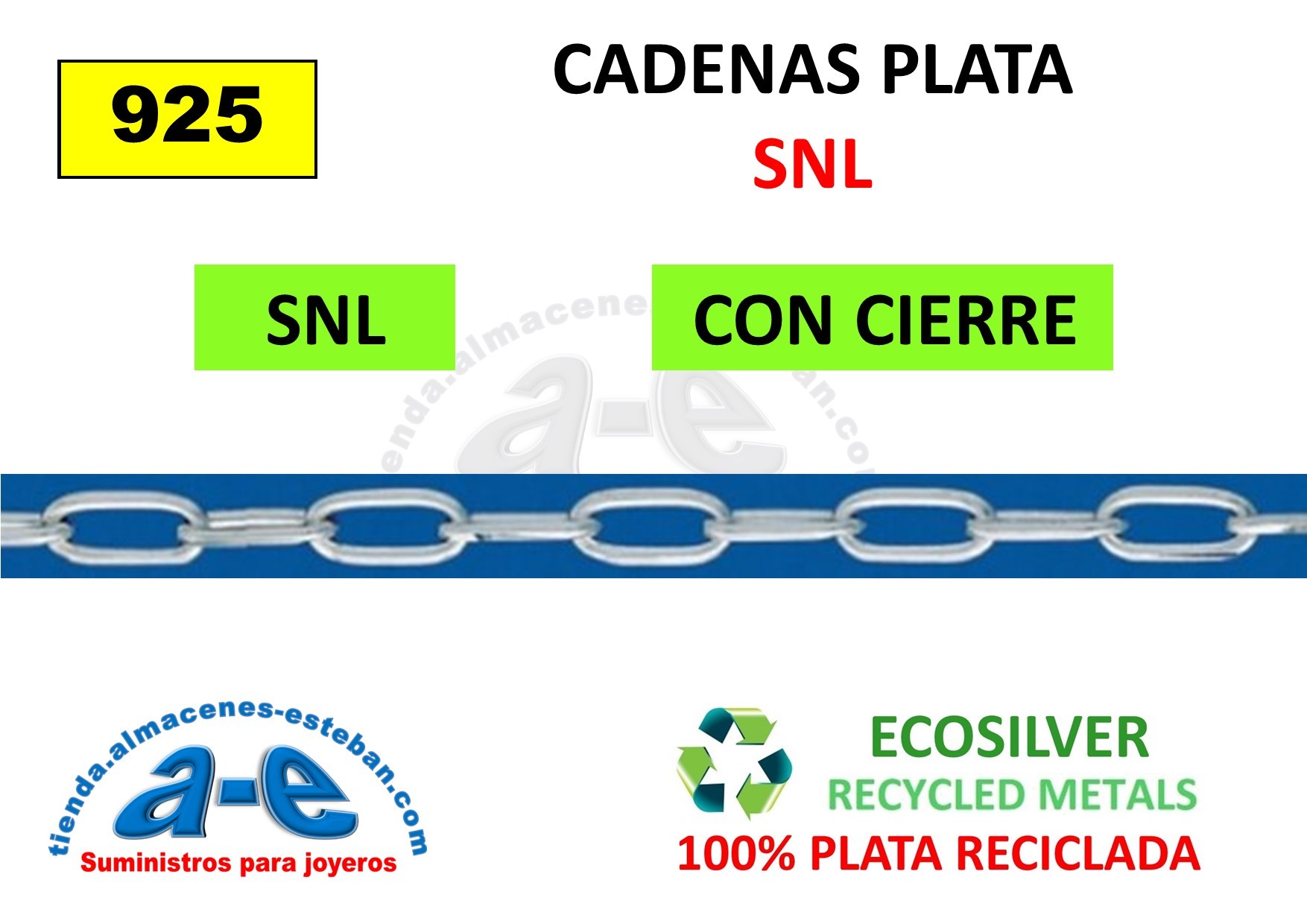 CADENAS PLATA SNL