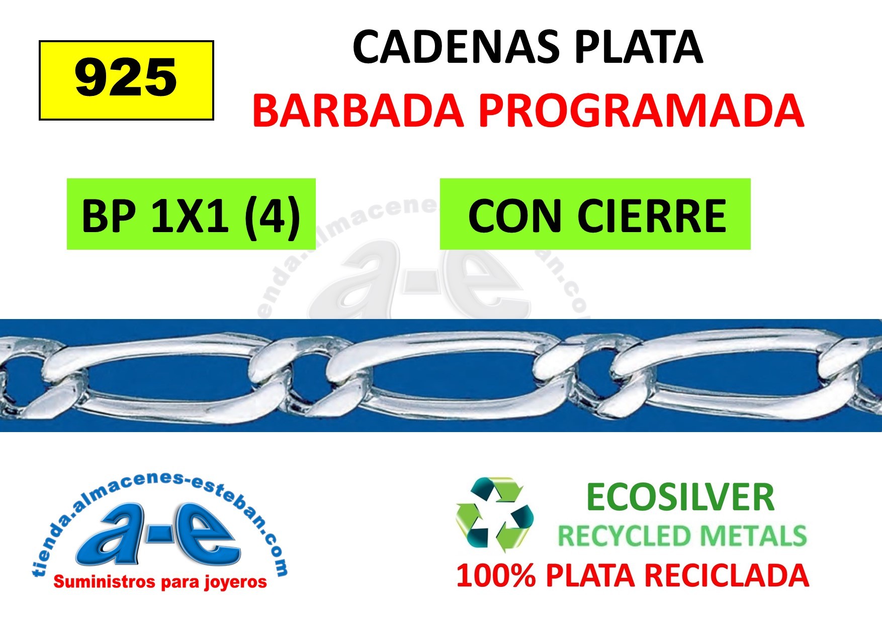 CADENAS PLATA BARBADA BP (1x1)(4)