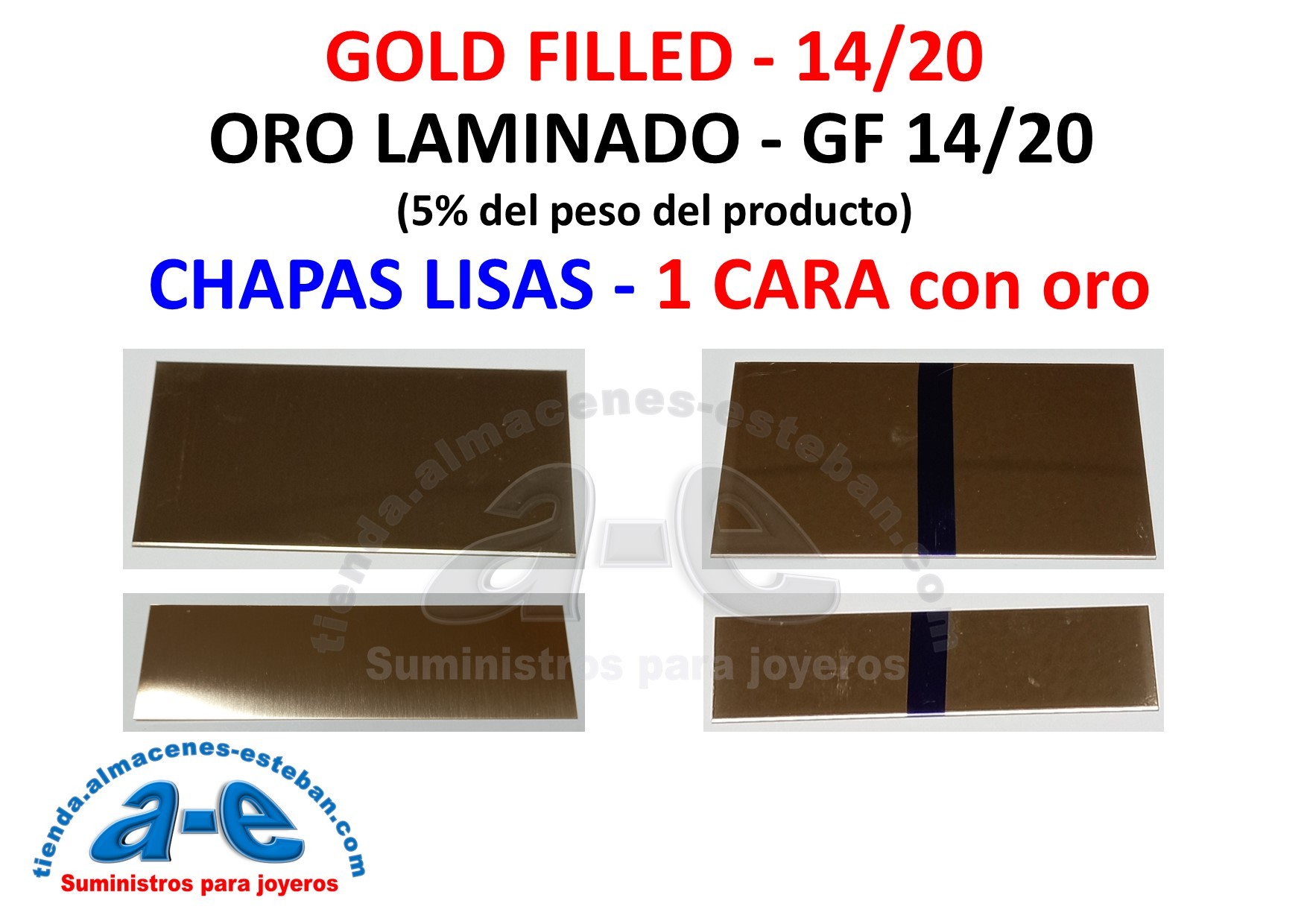 CHAPA GF 14/20 1 CARA ORO