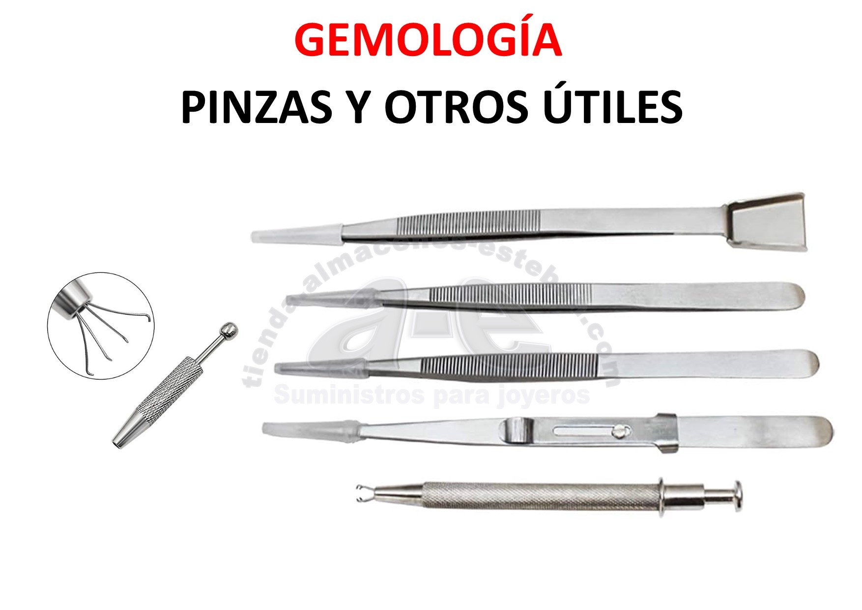 PINZAS Y OTROS UTILES DE GEMOLOGIA